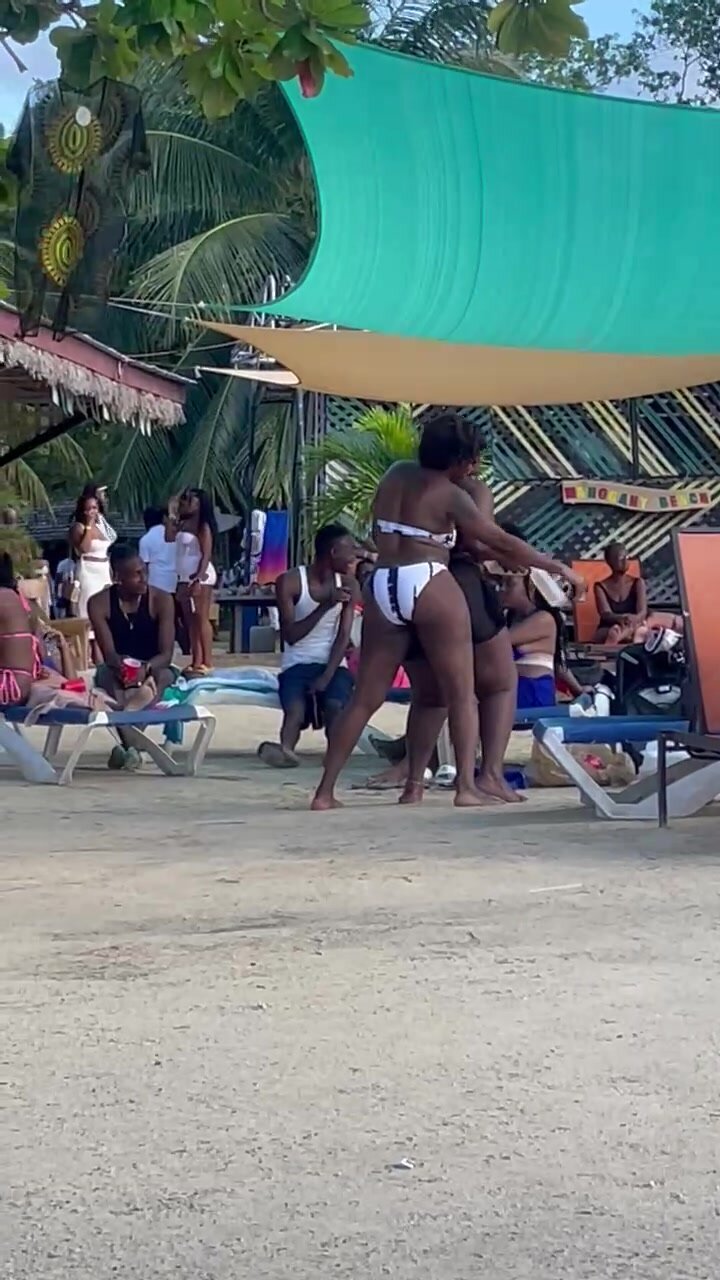 Twerking on the beach