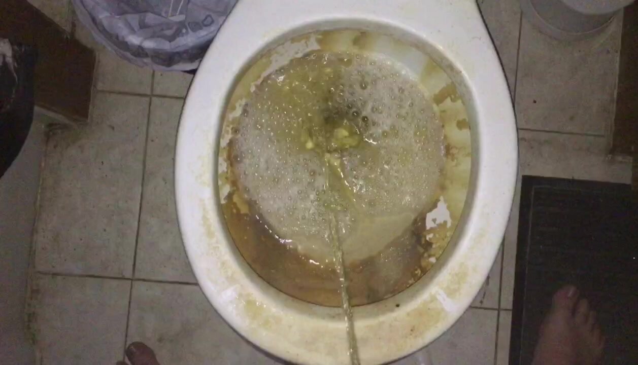 Peeing in the toilet - video 2