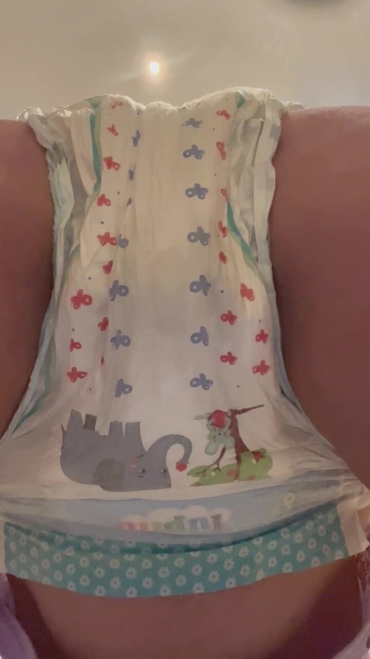 Teen soaks baby diapers before bed!