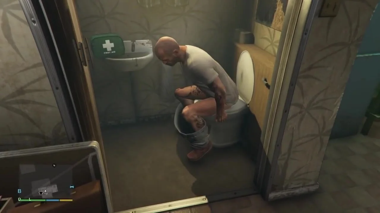 GTA V Pooping Scene 2 - ThisVid.com