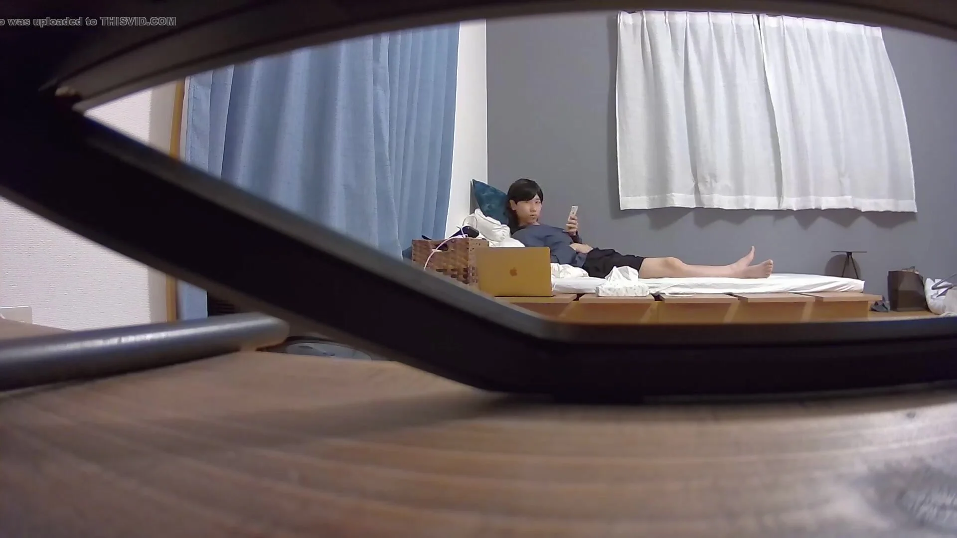 HCM Voyeur asian bed mast orgasm ThisVid