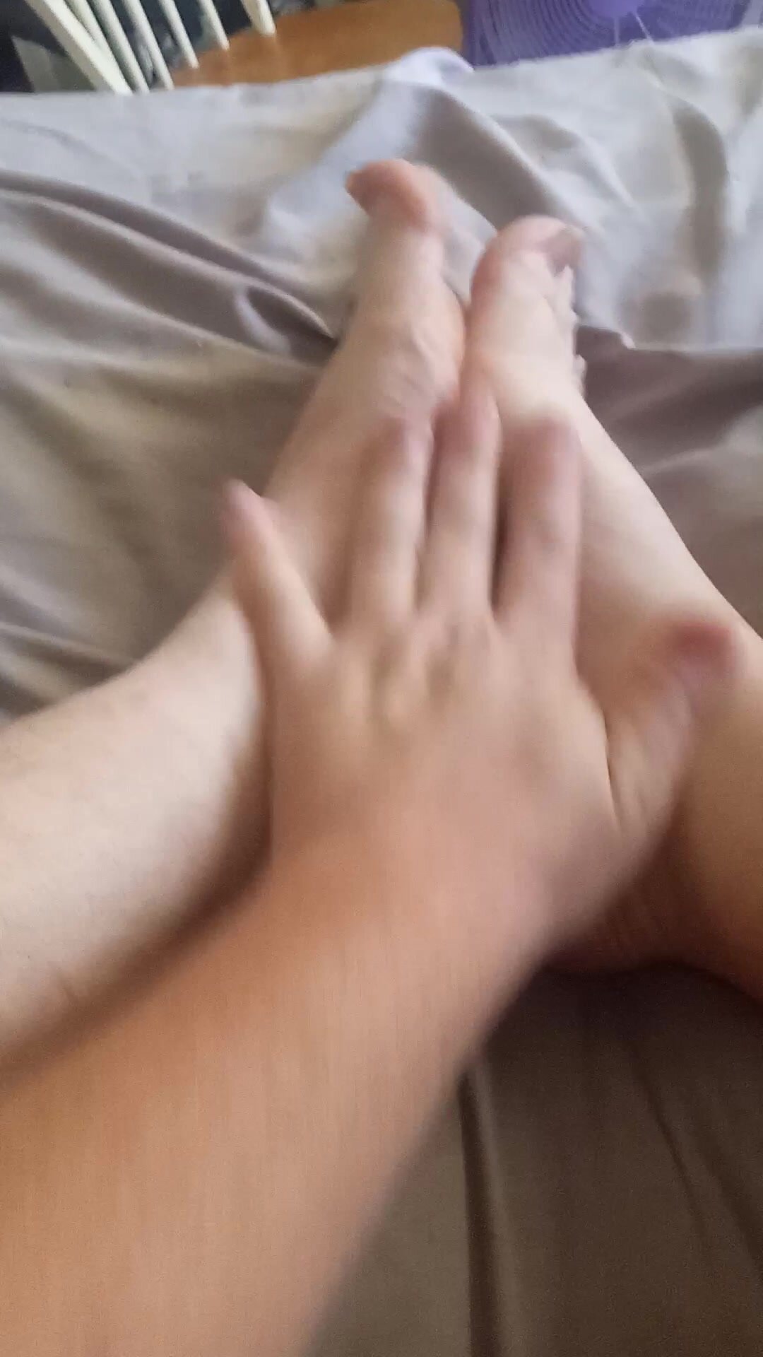 Feet tease and stretch