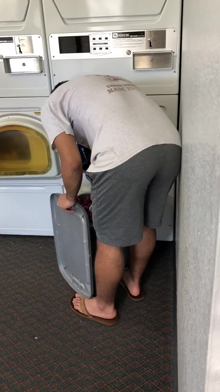 Nice ass in laundry room
