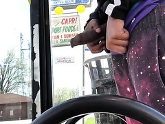 Floppy Uncut Teen Busts STICKY NUT At The *Bus Stop*!!