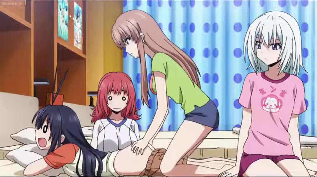 Girl getting butt massage