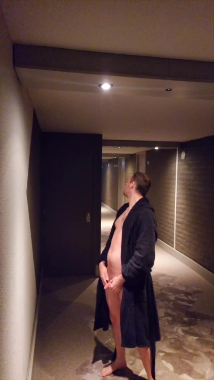 Pissing in the hallway of a hotel