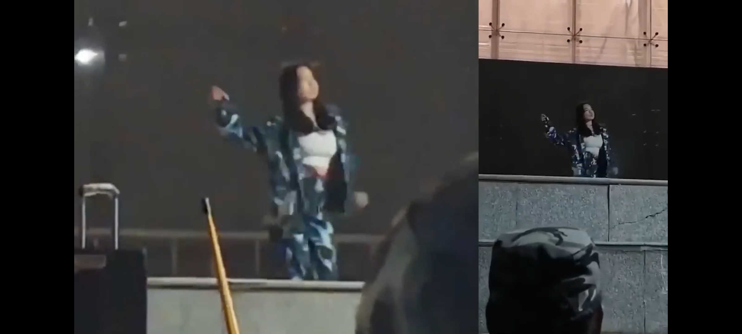 Embarrade Chinese singer malufunction boobslip on stage