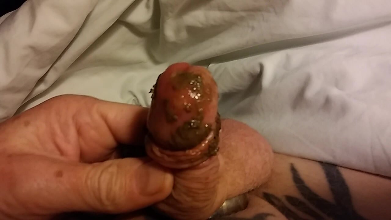 My soft, shit smeared cock.