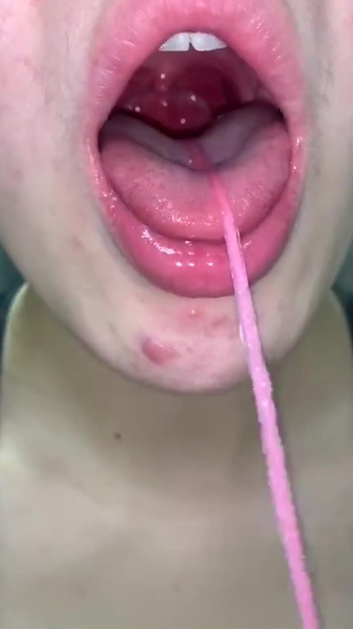 Asia girl throat