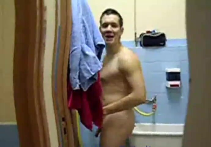 Naked Football Team In The Showers