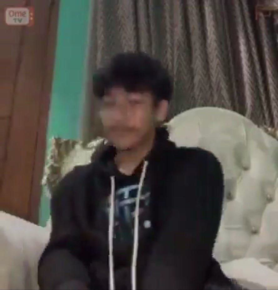 Asian guy teases and almost gets caught