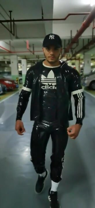 Shiny sport outfit