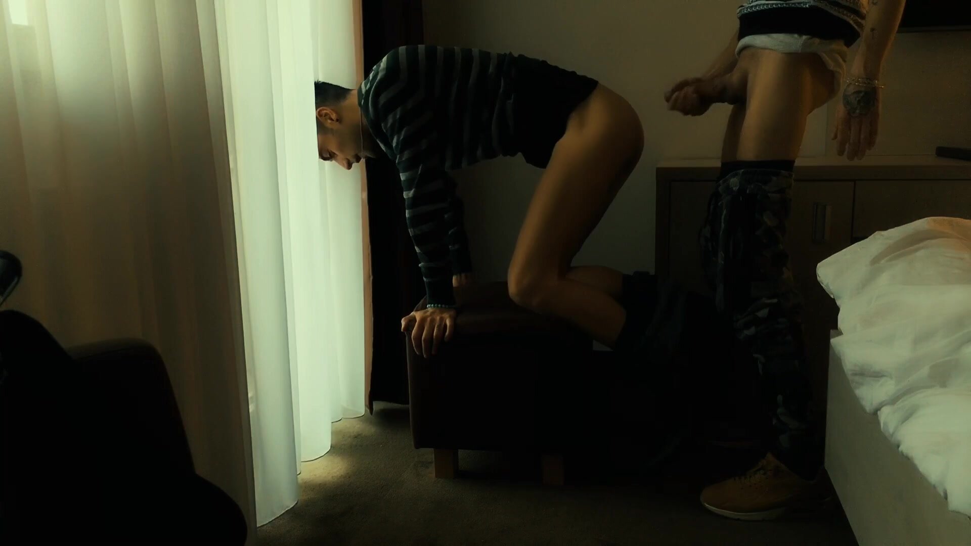 Hung top with monster cock fucks a skinny bottom