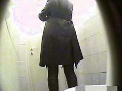 Beautiful Russian woman spy wc pee 683