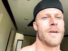Muscle Daddy Shows Hole, Feet & Cums  On Face