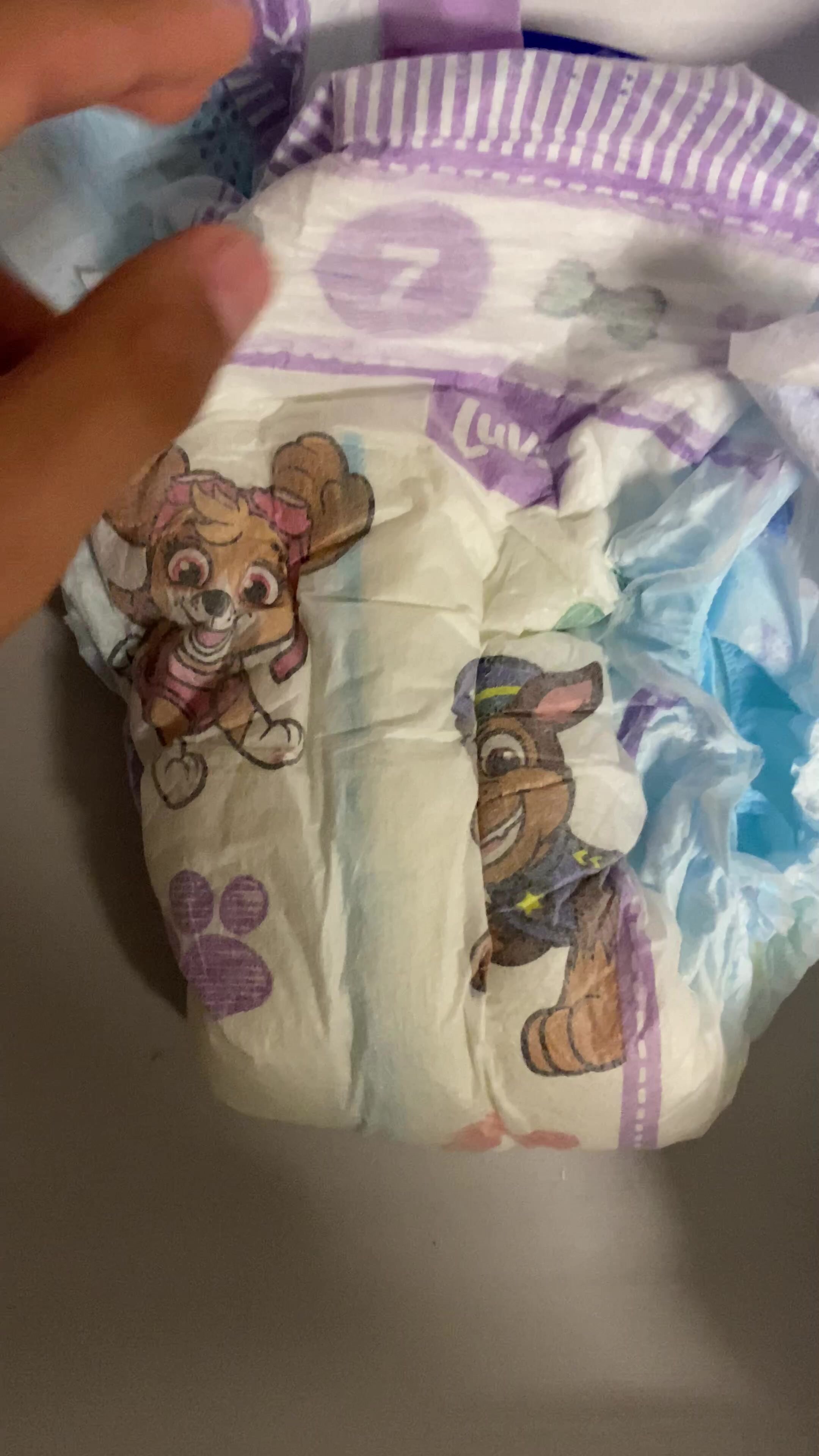Piss filled diapers