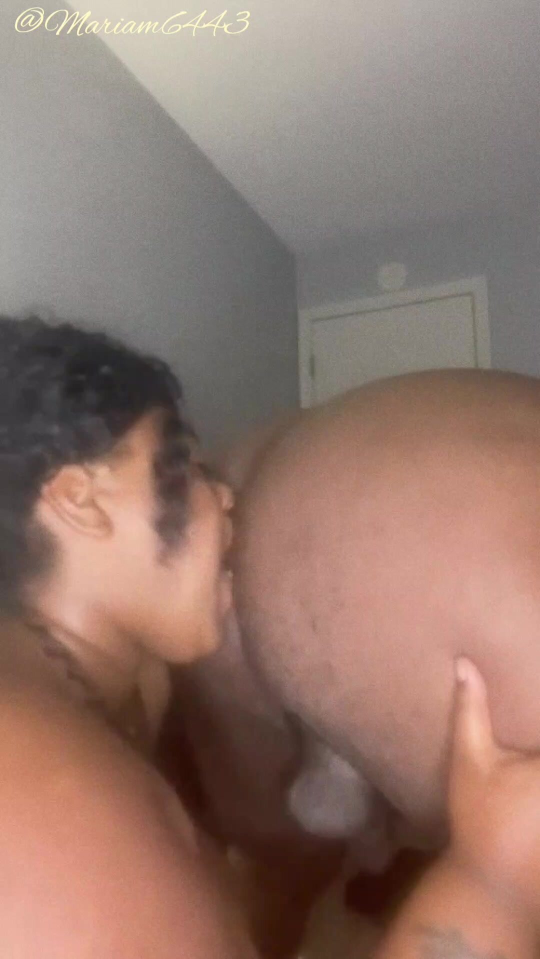 BBW Ebony Eating Her Daddy's Asshole