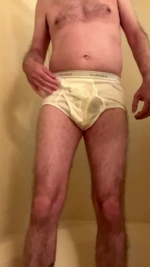 Pissing in my white briefs