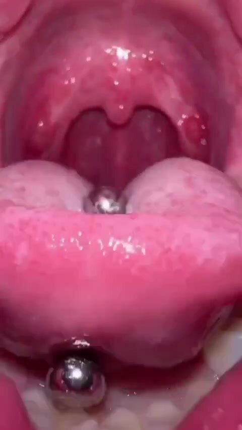 Girl show tongue