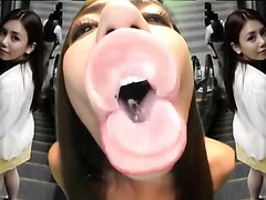 jav glass licking mouth fetish