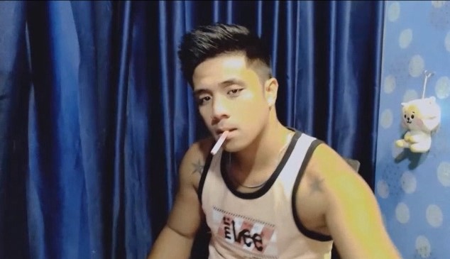 cute filipino smoker