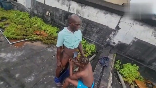 bald sexy african fucks fag outdoors
