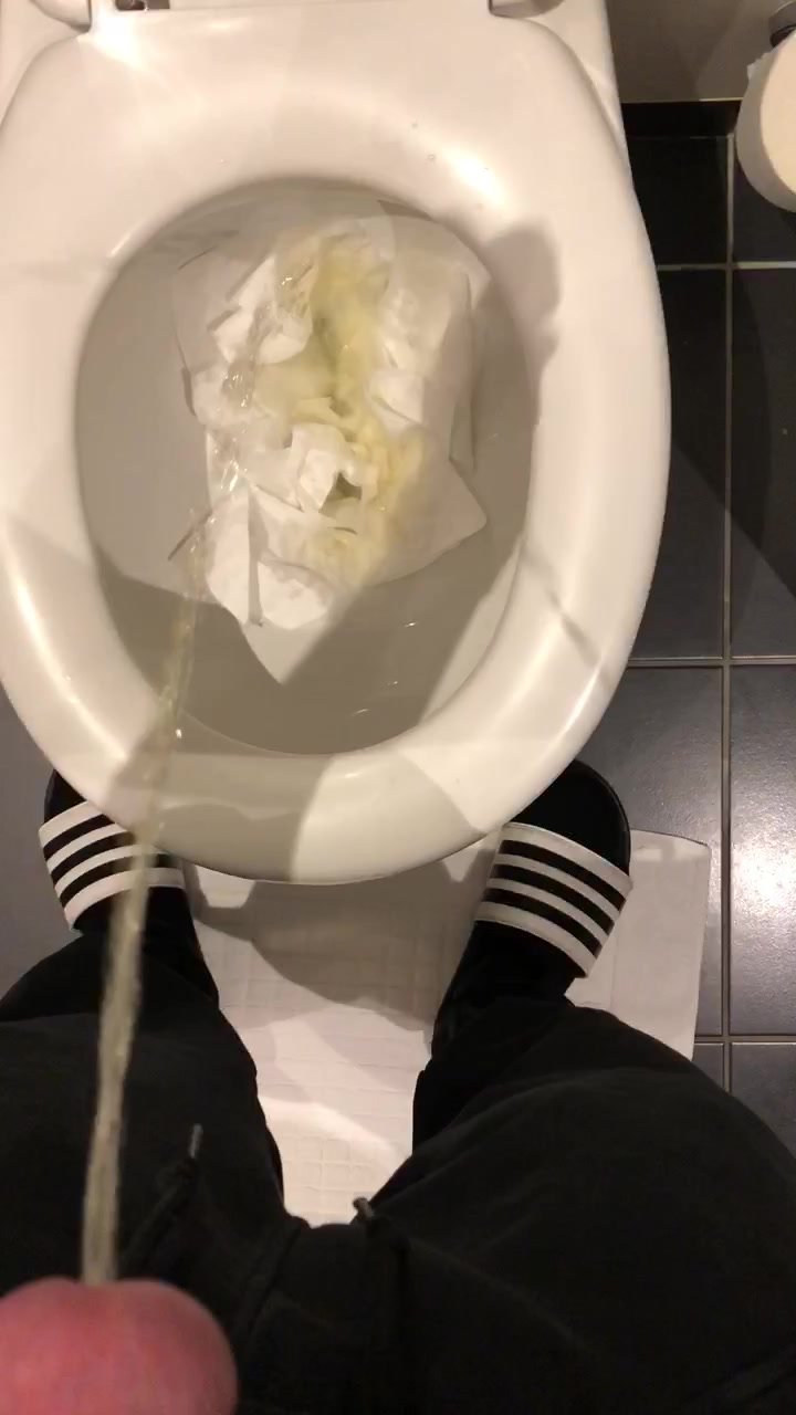 Flushing Some trash down the toilet