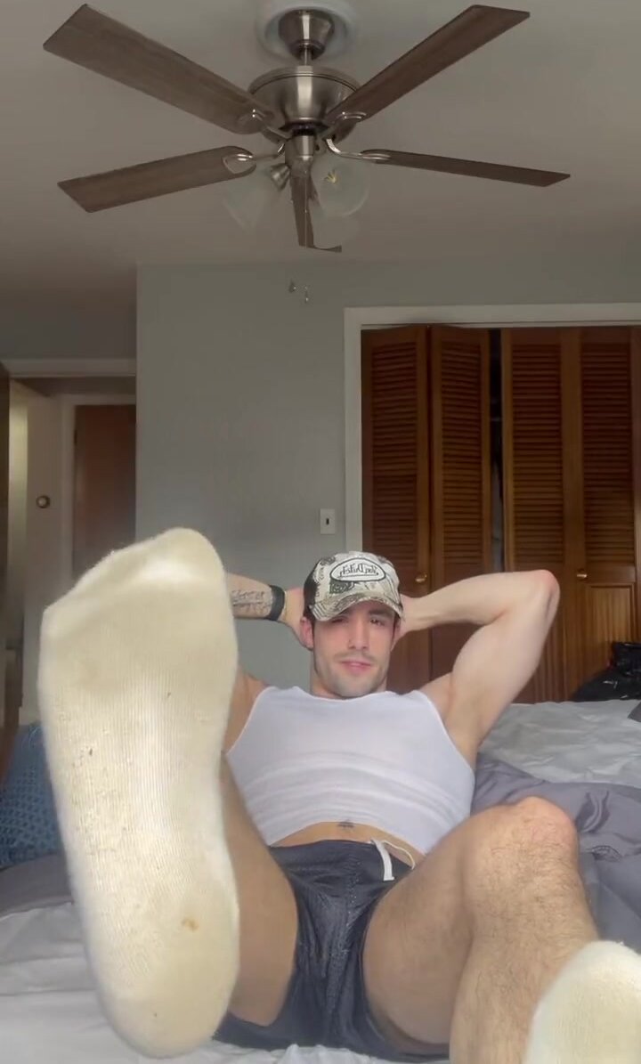 Hot Boy Shows His Dirty Socks