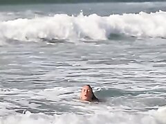 Surfers bikini fail in the waves boobs out oops ENF