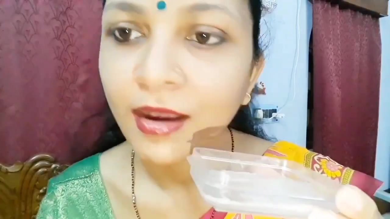 Indian aunty spitting