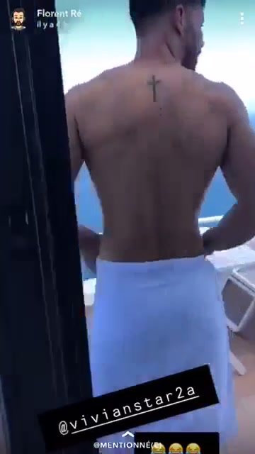 HUNK TAKES TOWEL OFF ON BALCONY