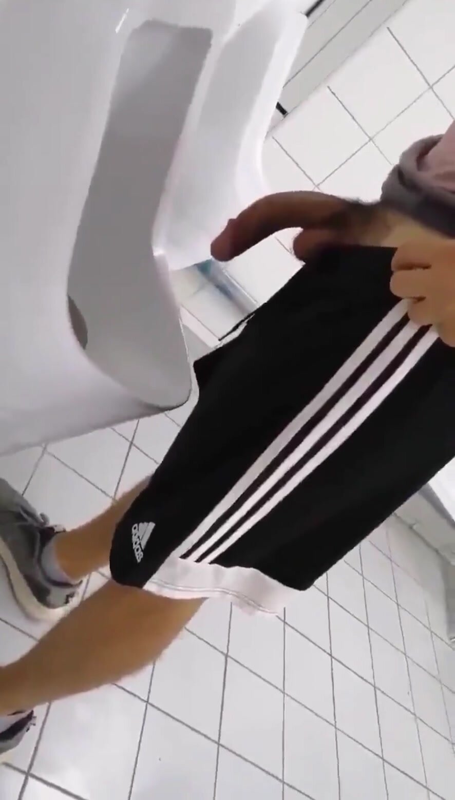 Big dick at urinal - video 4