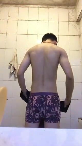 Guy in shower - video 5