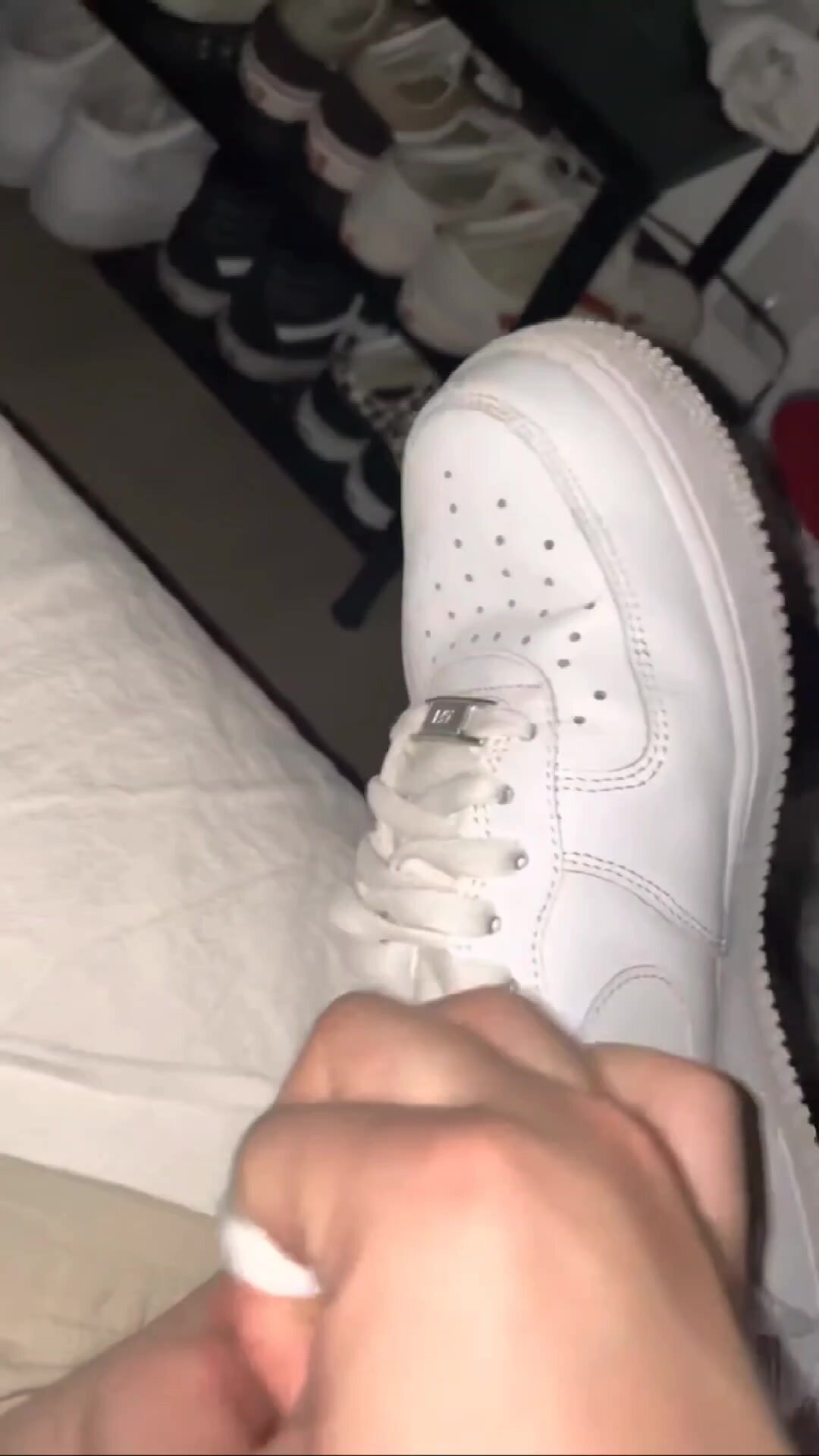 "Stockless Air Force 1's After A Night Out" - Mack Dre
