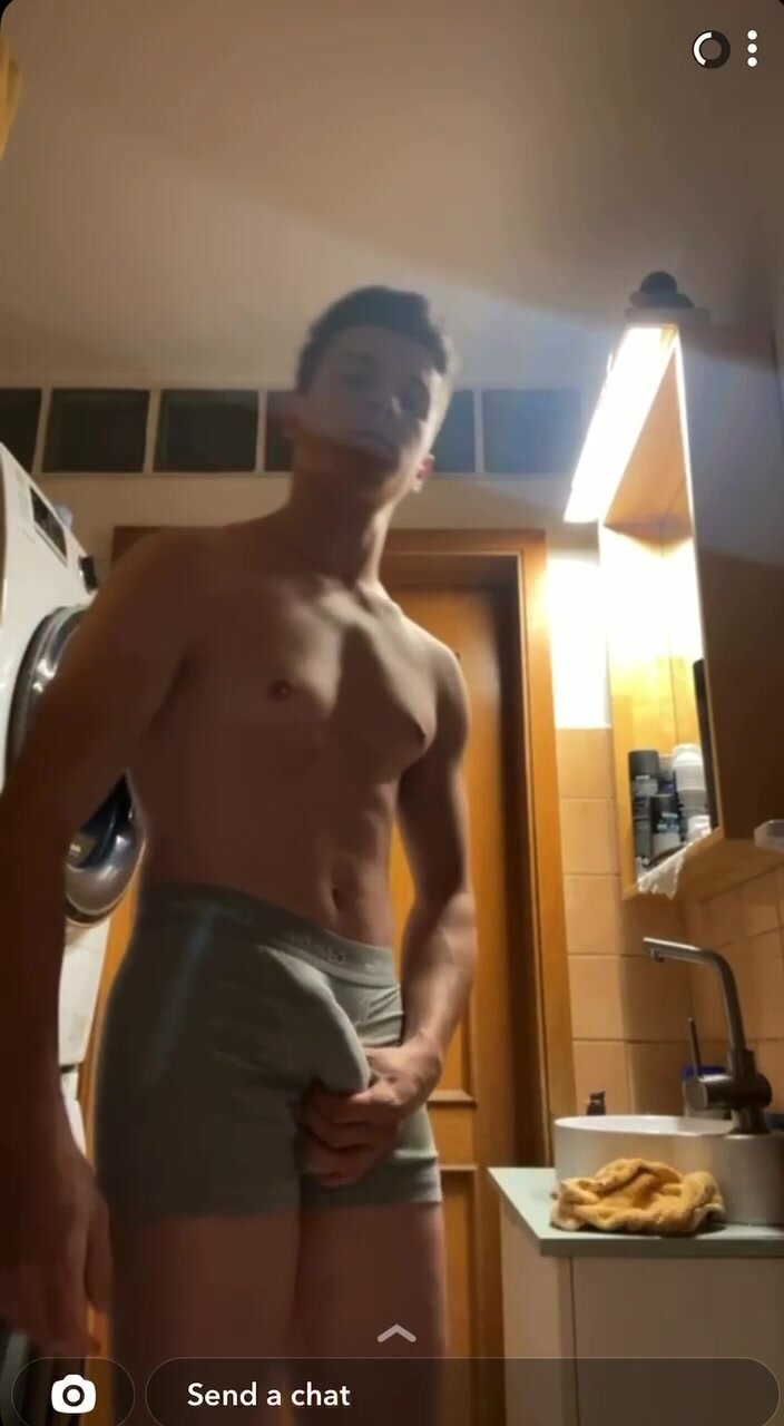 Hot guy shows off hot body stripping